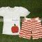 2016 Summer back to school outfit girls/boys cute clothes stars pencil design kids clothing set baby kids clothing
