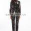 2016 Instyles PVC Catsuit Faux Leather Dress Spandex Vinyl Lingerie Bodysuit Jumpsuit