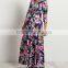 Dongguan plus size maternity clothes manufacturers nursing floral maxi dress