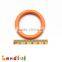 55mm EN71 Qualified Mix Color Circle Ring Baby Plastic Teething Ring