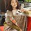Classic fashion jacquard checked plaid acrylic long double side scarf stock