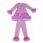 wholesale children clothes ruffle reglan tops of heart bedding set