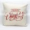 Christmas Black And White Letter Sofa Pillow Cover
