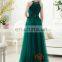 Halter Beaded Emerald Green Women Maxi Evening Dress HMY-CDE008 Dresses vestidos de fiesta