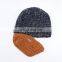 Men 's Hat Hooded Knit Hat Warm And Winter Warm Cloth Woolen Hat