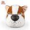 ICTI audit plush toy facotry stuffed animal soft dog toy with big head