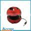 Portable Small Round Mini Speaker With USB Input