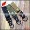 Factory supply custom durable webbing keychain with hook