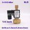 GOGO Normally open Brass Small Gas Solenoid Electric 3 ways valve 1/4" BSP 110V AC 1.5mm/2.5mm/3mm NBR Seals Direct valve