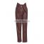 TWOTWINSTYLE PU Leather Bowknot High Waist Lace Up Bow Pencil Women's Trousers