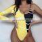Geometric Print One Piece Swimsuit Female Single Shoulder Bikini 2020 Bathing Suits Swimwear Women Bodycon Bodysuit monokini New