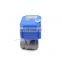 2.5NM Torque mini 2 Way electric motor ball valve for Industrial automation small devices, motorized actuator valve