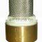 foot brass filter vertical brass water pump foot check valve