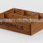 Custom Painted Comprtment Wooden Crate