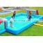 Outdoor Indoor Sport Inflatable Water Soap Football Pitch Backyard Soccer Field for Sale
