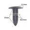 Hot Sale 100Pcs Auto Car Trunk Cover Shield Plastic Rivet Retainer Push in 6x6.7mm Hole Retaining Clip Fastener Trim Panel Clips