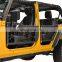 Tubular Poison Spyder Web Half Doors with Reflection Mirrors For Jeep Wrangler JK 4 Door