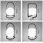 Portable USB Rechargeable Table Lamp 16 Color Change With Remote Control Glowing LED Square Ball Night light