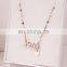 Titanium steel zircon 1314 letter necklace female fadeless INS frigidity minimal tide web celebrity collarbone chain