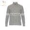 Men Cashmere Wool Turtle Neck Cable Cardigan