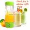 Mini travel blender/400ml travel juice blender BPA Free/Multi-functional fruit processor blender