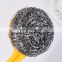 Stainless Steel Scourer Sponges Scrubber Scrubbing Steel Wool Scrubber Metal Scouring Pad for Kitchens