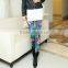 new model women flower printed colorful sexy leggings 2016