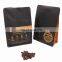 Custom printed foil flat bottom coffee bean packing 12oz printed coffee bag laminated mylar ziplock packaging bags