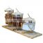 Luxury Metal Gold Twig Stand Kitchenware Wholesale New Arrival Canisters Modern Glass Metal Airtight Canisters