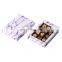 Cardboard gift boxes lid package box with window 6 decorative cut out chocolate paper packaging