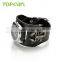 Scorpion Black Genuine Leather Mens Bracelet Gothic Punk Rock Watch LVB241