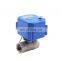 2 way plastic electric operated ball valve 3/4
