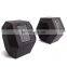 Custom Gym Mancuernas kurzhantel equipment weight lifting dumbbell set man Fitness black rubber hex Dumbbell Sets