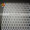 Metallic walls White powder coated aluminum expanded metal