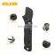 All black adjustable wrench for outdoor multi-purpose combination tool wrench with light attached