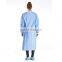 PP/CPE/SMS Disposable Reinforced/Knitted Surgical Apparel/Medical/ Exam/Operation Isolation Gown