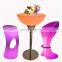waterproof led bar table led furniture wireless illuminated party bar table modern glowing coffee shop led chair