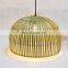 Chinese restaurant hanging lamp handmade woven bamboo lamp shade bamboo pendant lamp