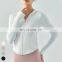 Breathable Activewear Custom Slim Fit Top Zipper Long Sleeve Gym Fitness Wear Sports Hooded Jacket Yoga Jacket For Women