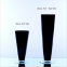 Tall Trumpet Shaped Centerpieces White Black Colored Glass Vase For Wedding Event