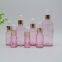 5-100ml dropper bottle empty glass bottles pink color
