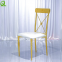 rentals gold stainless steel party chairs for decor and weddings
