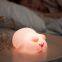 EGOGO New Wholesale Silicone Night Lamp Desktop Mini Pig Silicone Light Toys Bedroom Toy LED Night Light
