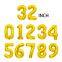 32Inch Foil Birthday Balloons Helium Number Balloon 0-9 Happy Birthday Wedding Party Decorations Aluminum Film Globos