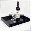 Unique luxury PU leather home hotel serving tray pu