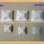 Self adhesive plastic tie holder