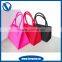 2015 Spliced colors silicone rubber hand bag/ fashionable silicon handbag