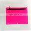 Osni Fashion Custom 3-ring Binder Pencil Bag Candy Color File Document Bag Grid Plastic Binder Pencil Bag