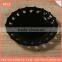 custom plate new fashion hollow round black plate,ceramic restaurant dinner plate home used