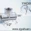 1/2 inch zinc female thread equal tee/zinc tee of pipe fitting